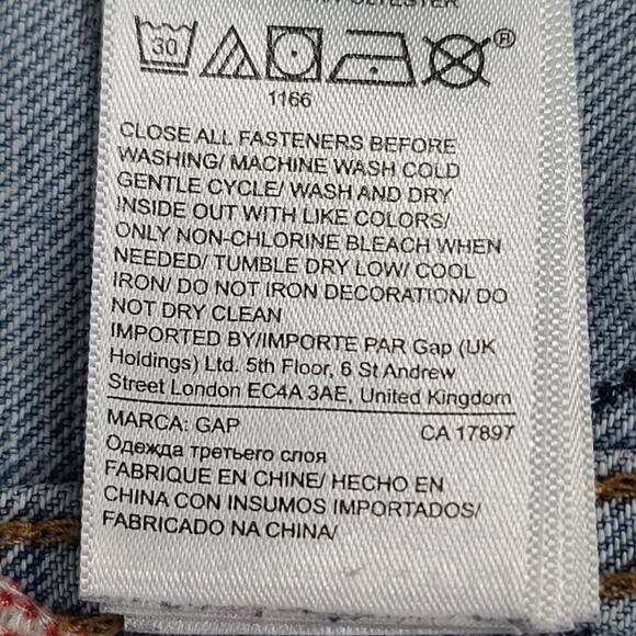 Gap Kids Disney jacket denim blue Size Medium (8-9) Embroidered Mickey mouse - Picture 6 of 8